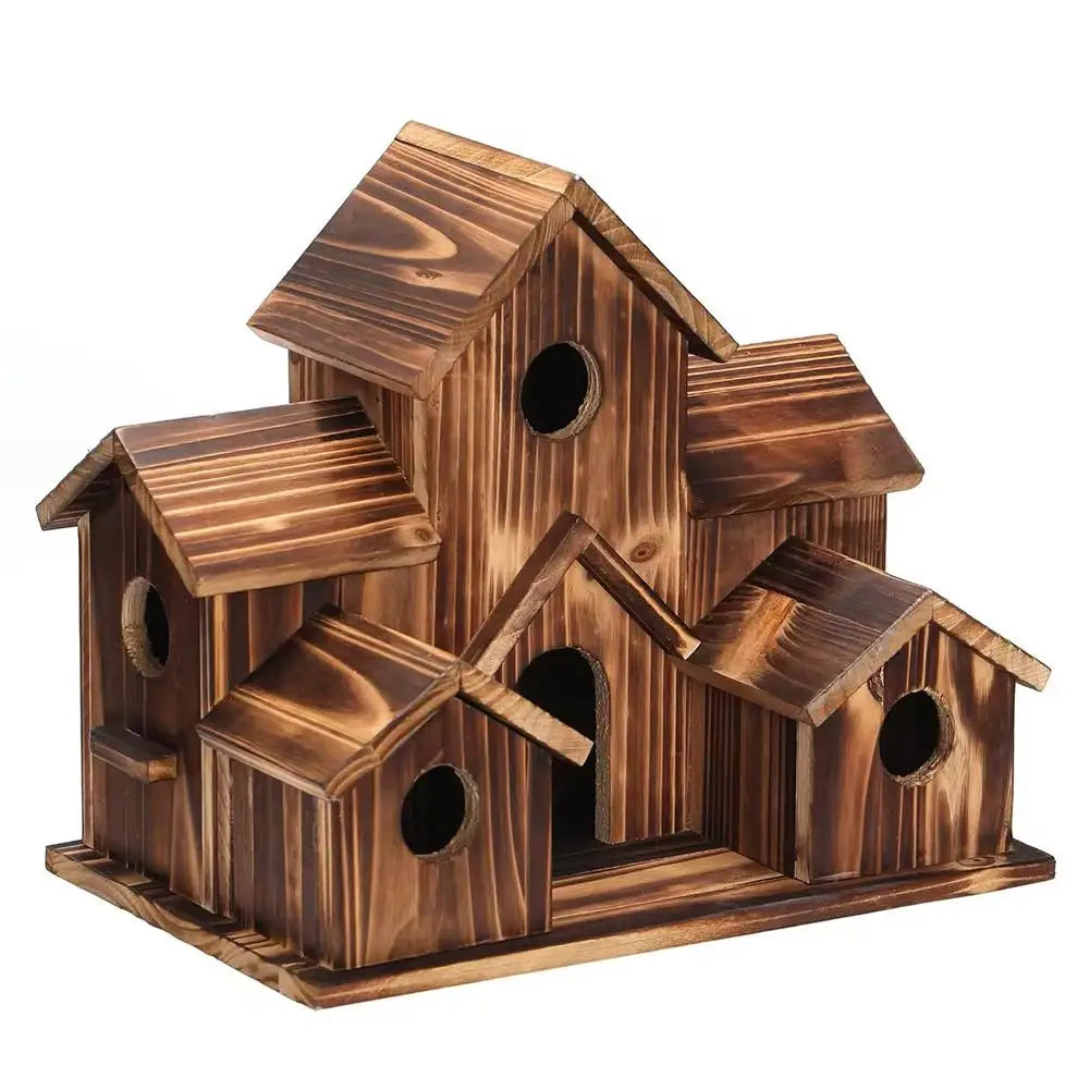 Five-Room Wooden Outdoor Birdhouse - alternate view 7