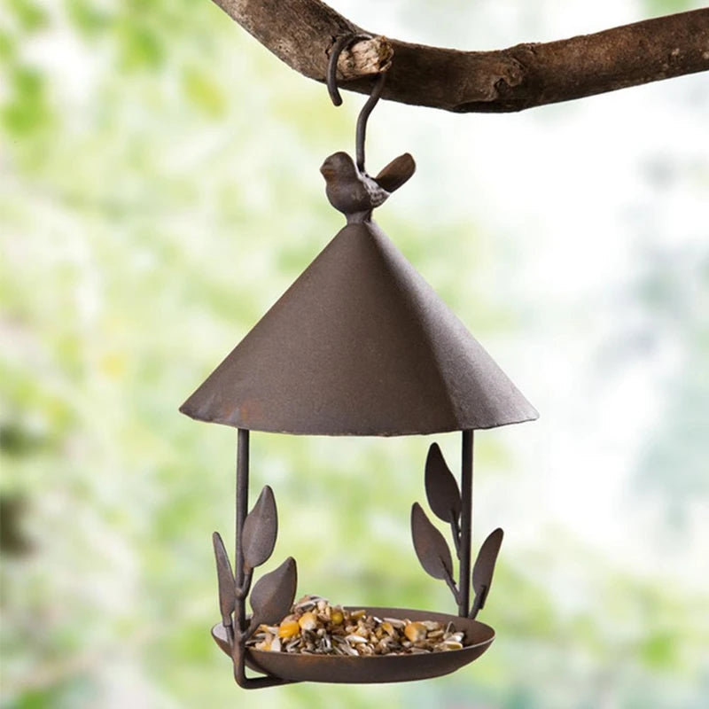 Decorative Iron Hanging Bird Feeder - alternate view 7