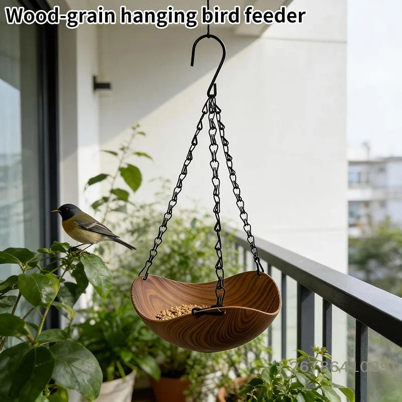 Vintage Wood Hanging Bird Feeder, 2 Styles - alternate view 2