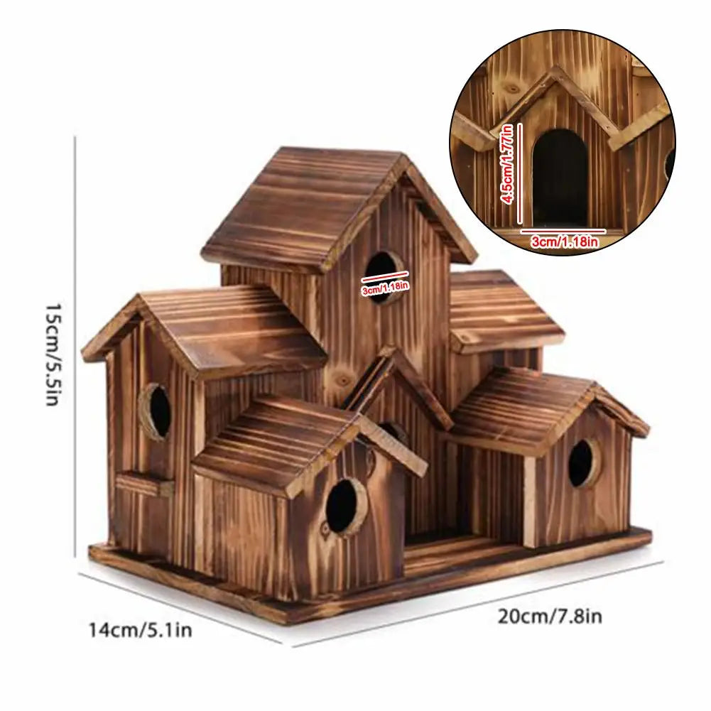 Five-Room Wooden Outdoor Birdhouse - alternate view 6