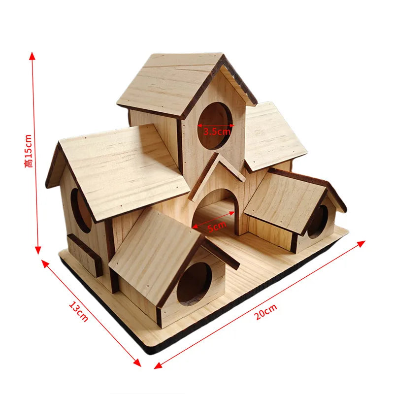 Large Wooden Garden Birdhouse, 2 Finishes - alternate view 4