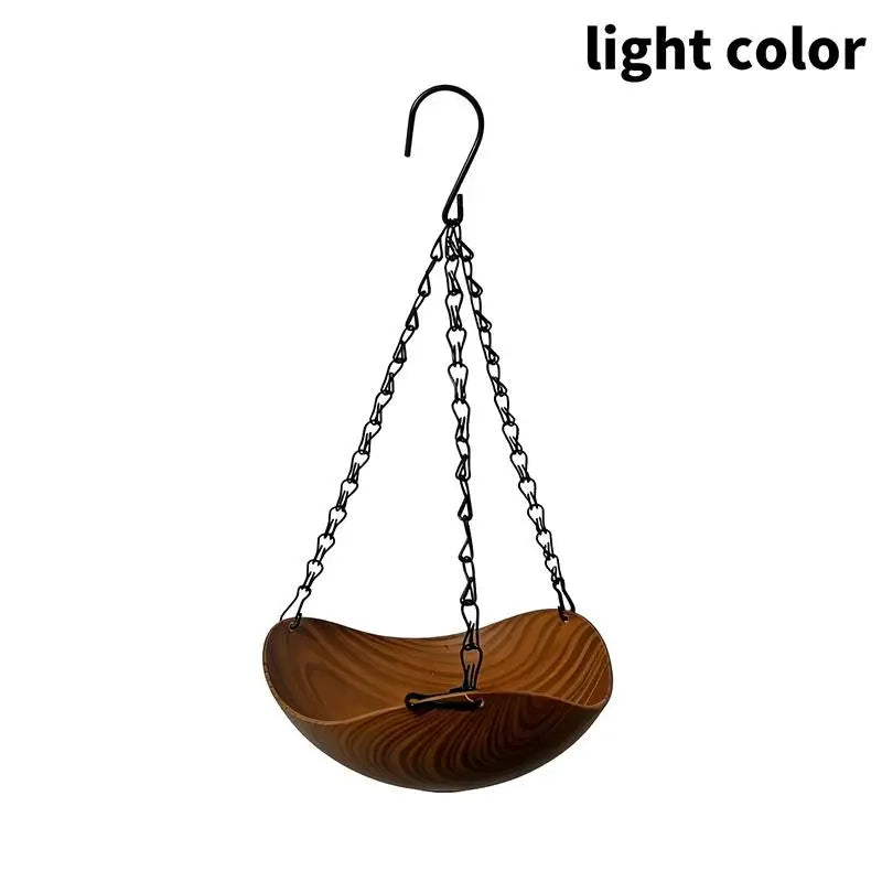 Vintage Wood Hanging Bird Feeder, 2 Styles - alternate view 7