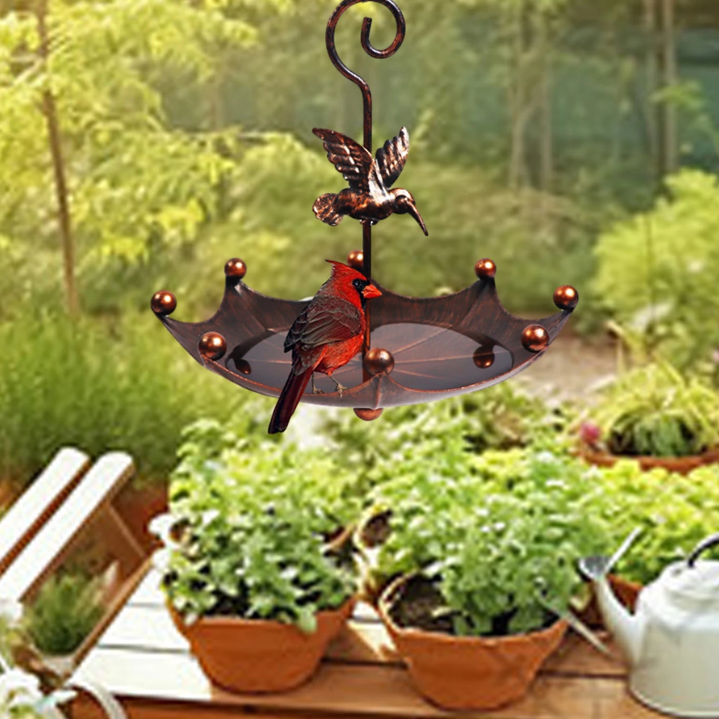 Antique-Style Umbrella Bird Feeder & Bath - alternate view 3