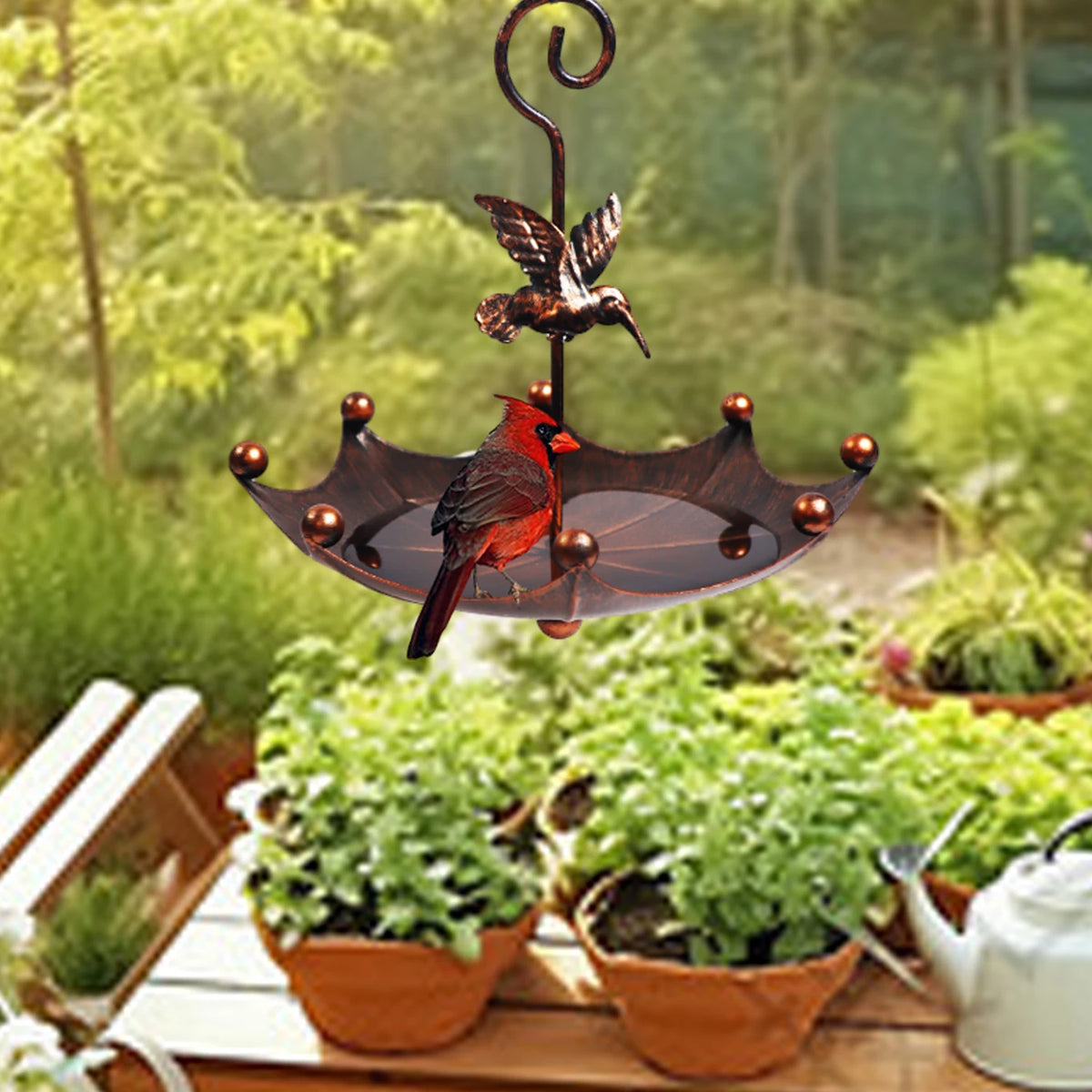 Antique-Style Umbrella Bird Feeder & Bath - alternate view 3