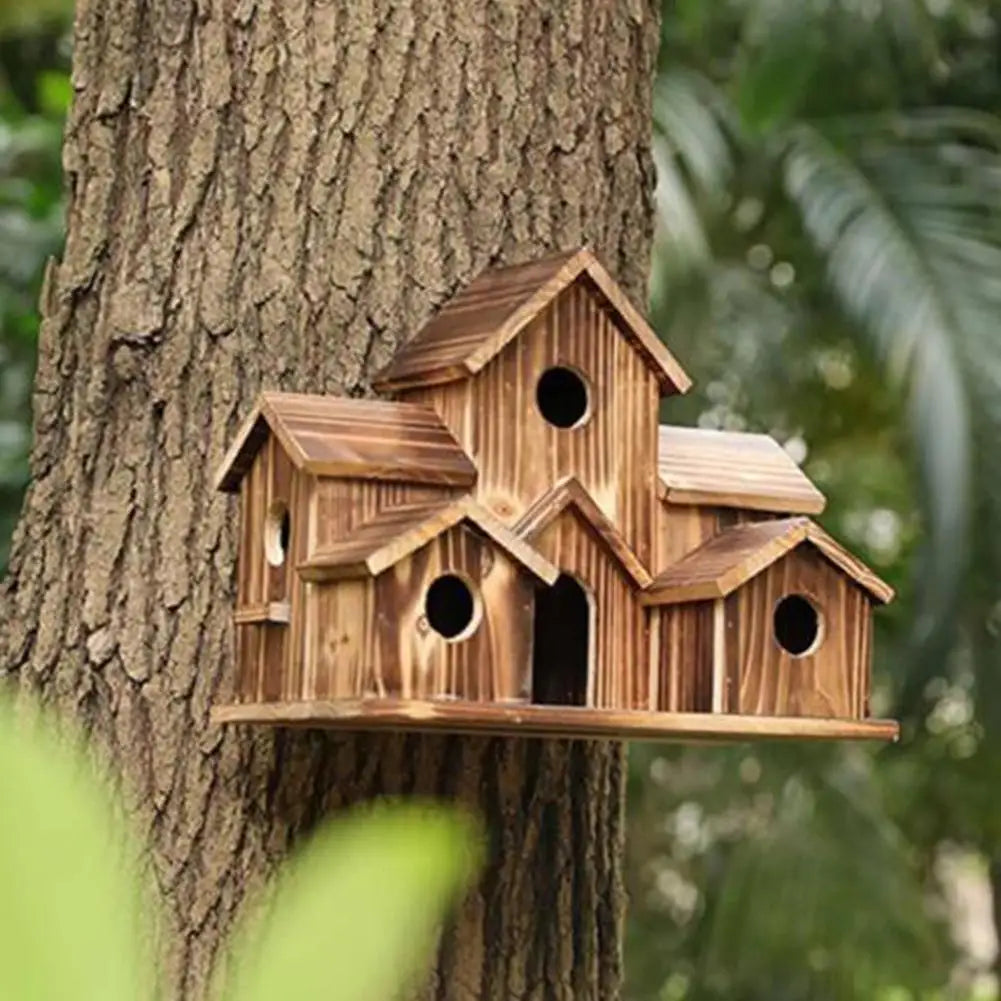 Five-Room Wooden Outdoor Birdhouse - alternate view 3