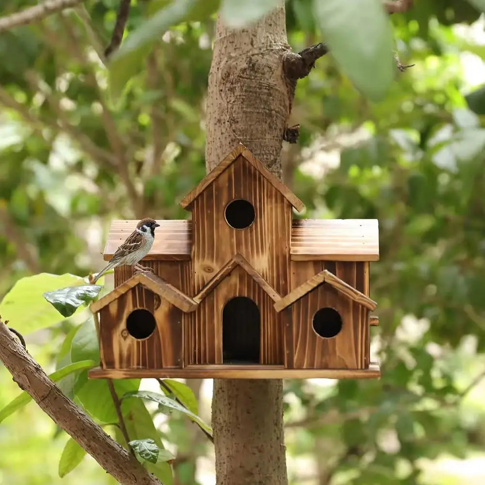 Five-Room Wooden Outdoor Birdhouse - alternate view 5