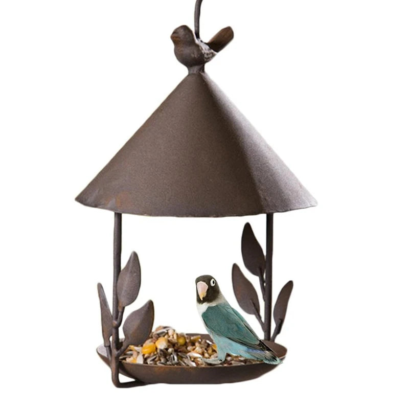 Decorative Iron Hanging Bird Feeder - alternate view 4