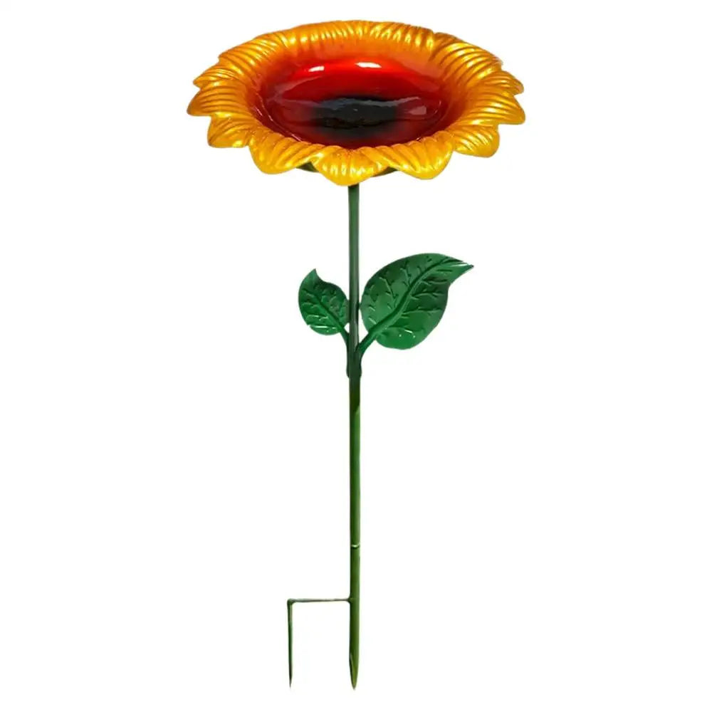 Sunflower Metal Bird Bath & Feeder - alternate view 7