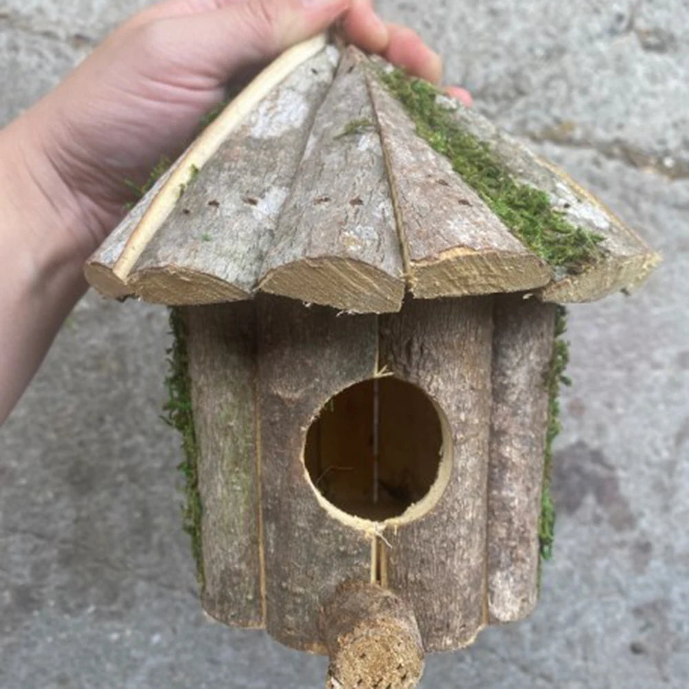 Rustic Wooden Hanging Birdhouse, 16 cm - alternate view 2