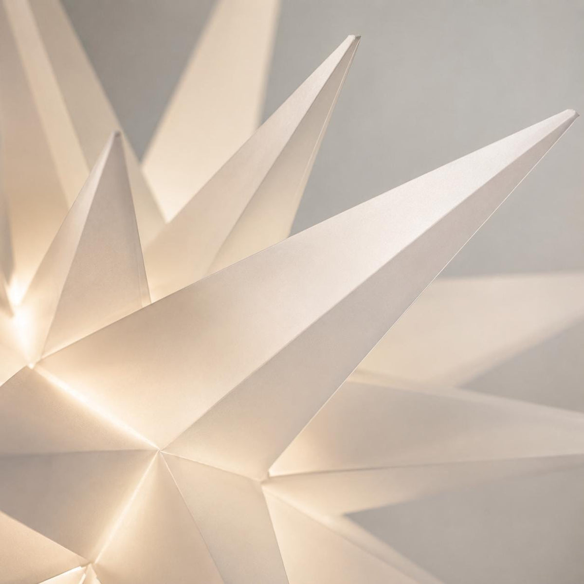 18 Inch Lighted Moravian Star, Warm White LED Hanging Christmas Star, Plug-In Outdoor Porch and Advent Decoration