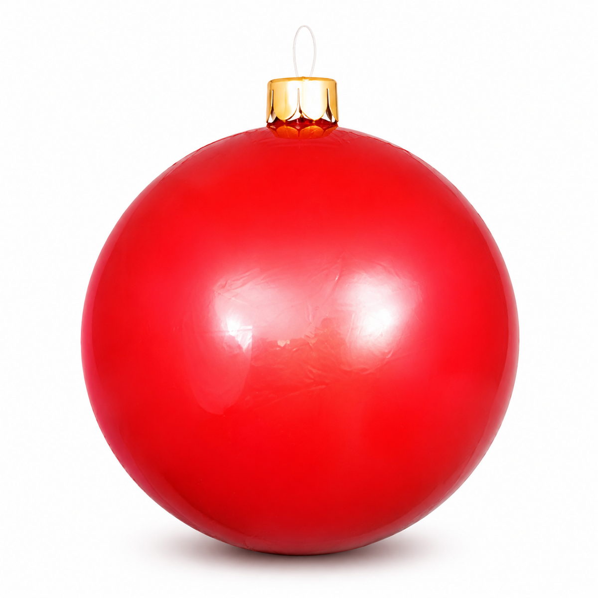 Oversized Inflatable Christmas Ornament Ball, Indoor Outdoor Holiday Yard Decor, 15-30 Inch