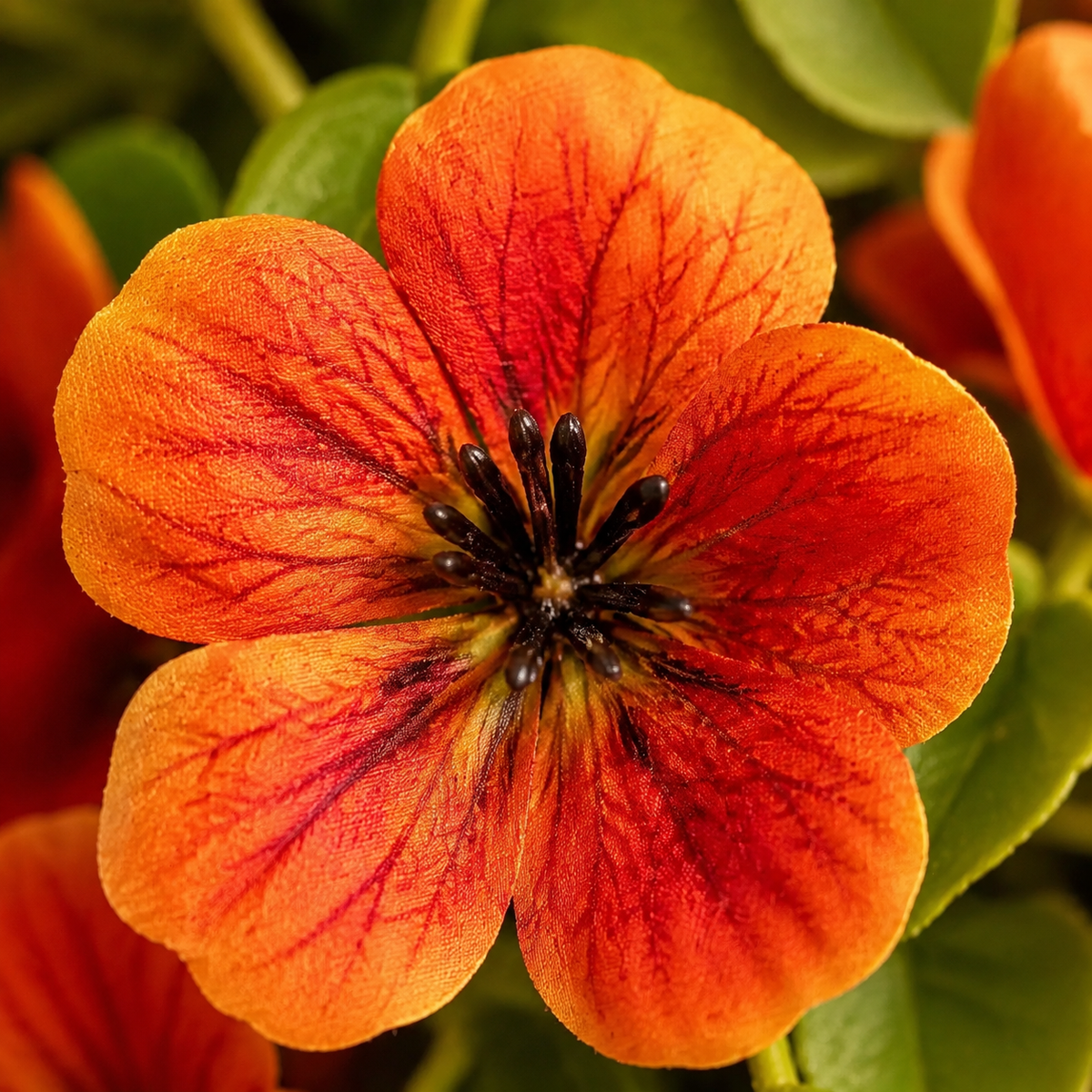 2 Pack Orange Daisy Hanging Flowers, UV Resistant Faux Autumn Porch Decor