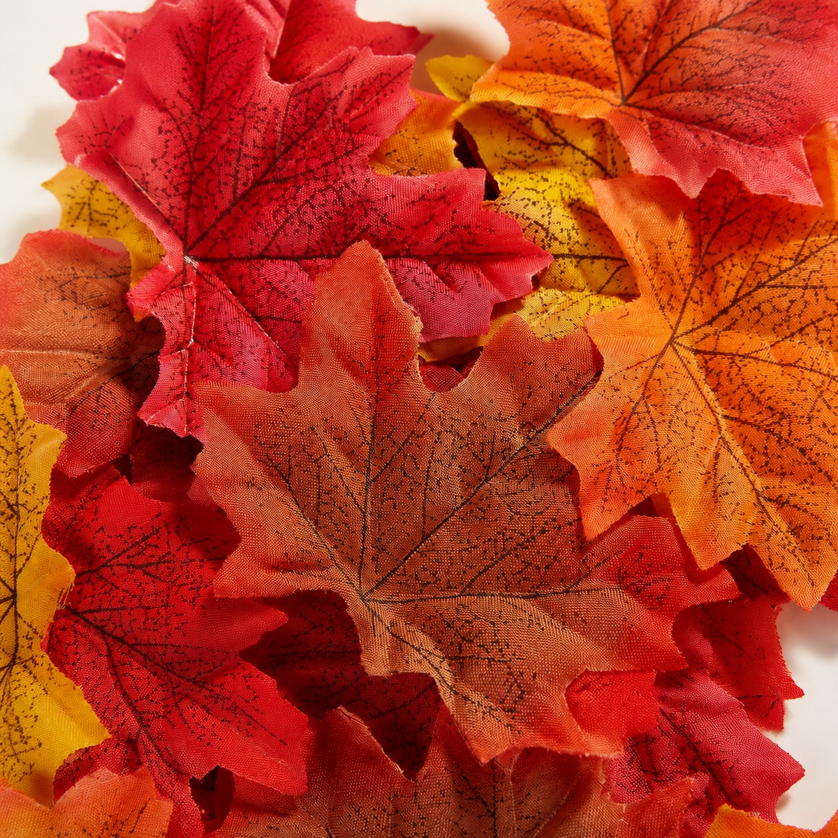 300 Artificial Maple Leaves, Mixed Autumn Colors for Crafts and Table Scatter