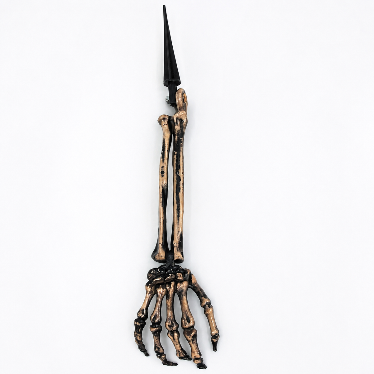Beige Skeleton Skull and Two Arm Stakes, Halloween Groundbreaker Garden Decoration, product view 4