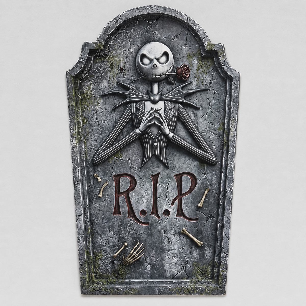 Set of 6 Printed Character Tombstone Yard Signs, 17 Inch Halloween Graveyard Decorations, product view 3