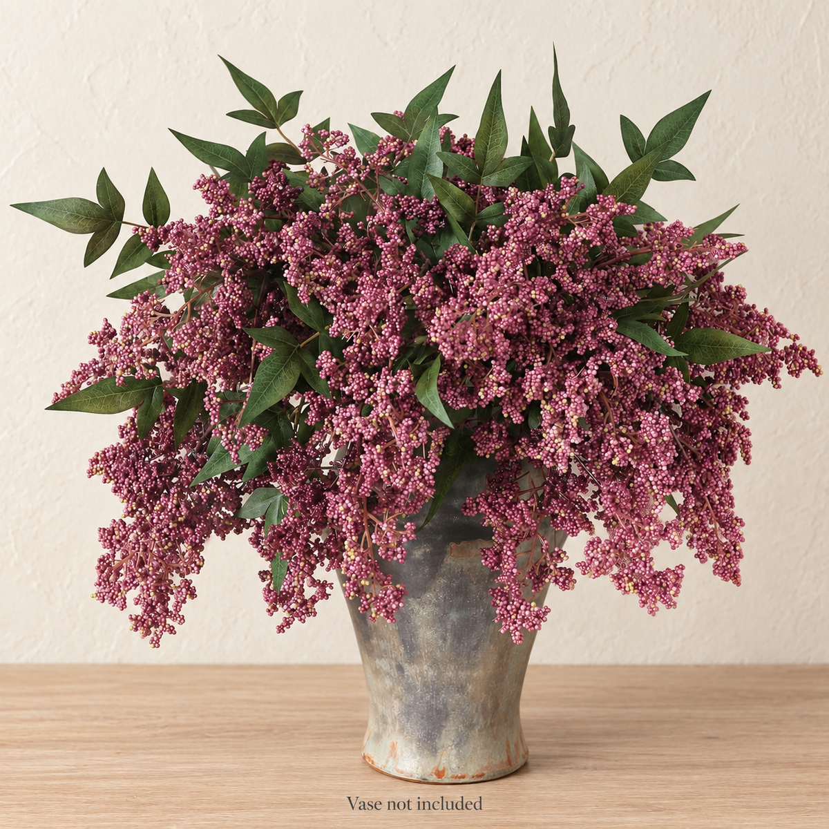 Six dusty-plum nandina berry stems — main