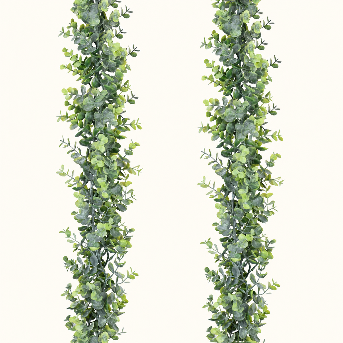 Two faux eucalyptus garlands, 6 ft each - main product view