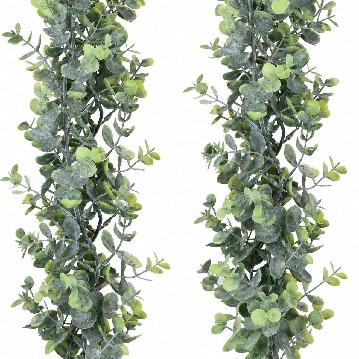 Two faux eucalyptus garlands, 6 ft each - product detail and inclusion view 04