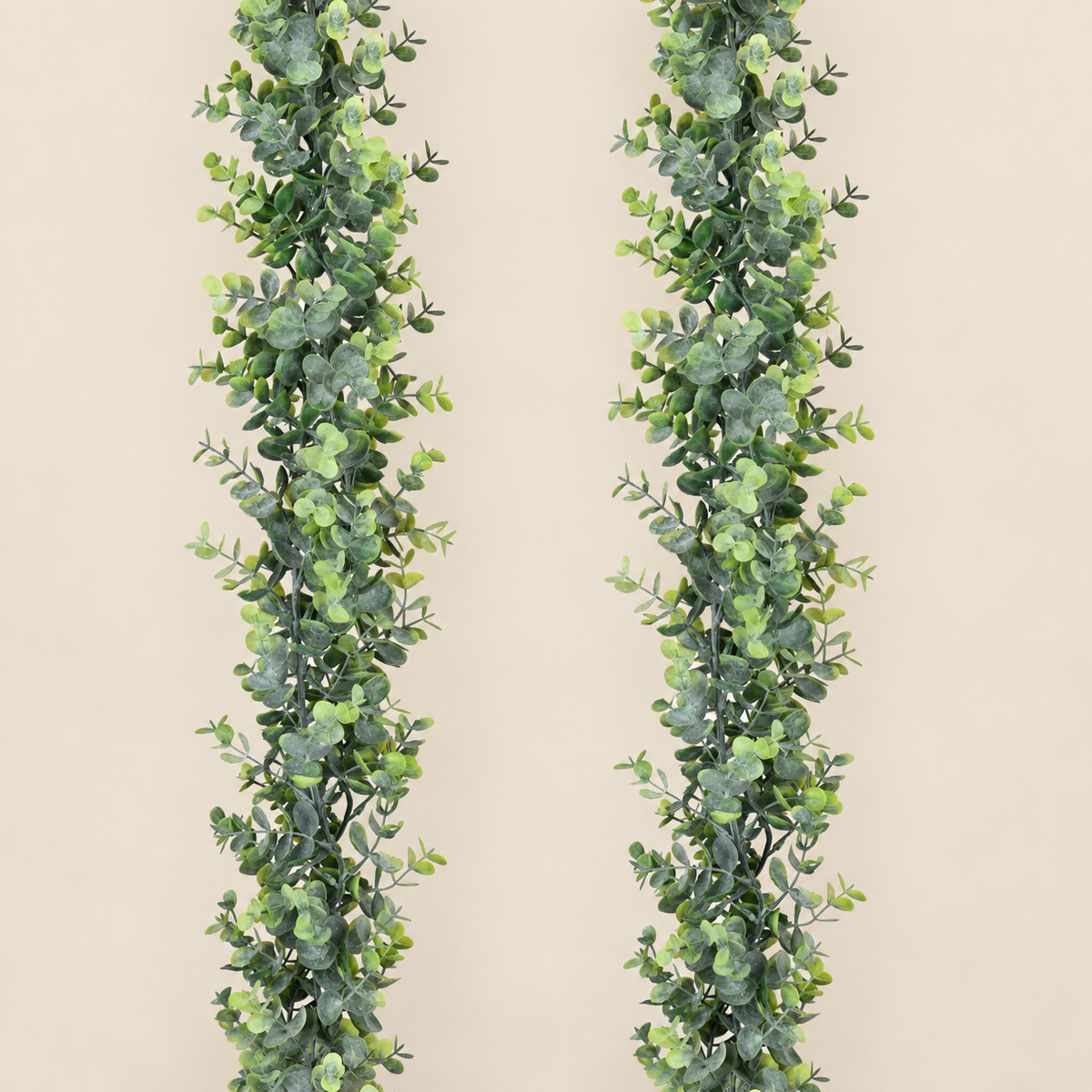 Two faux eucalyptus garlands, 6 ft each - product detail and inclusion view 07