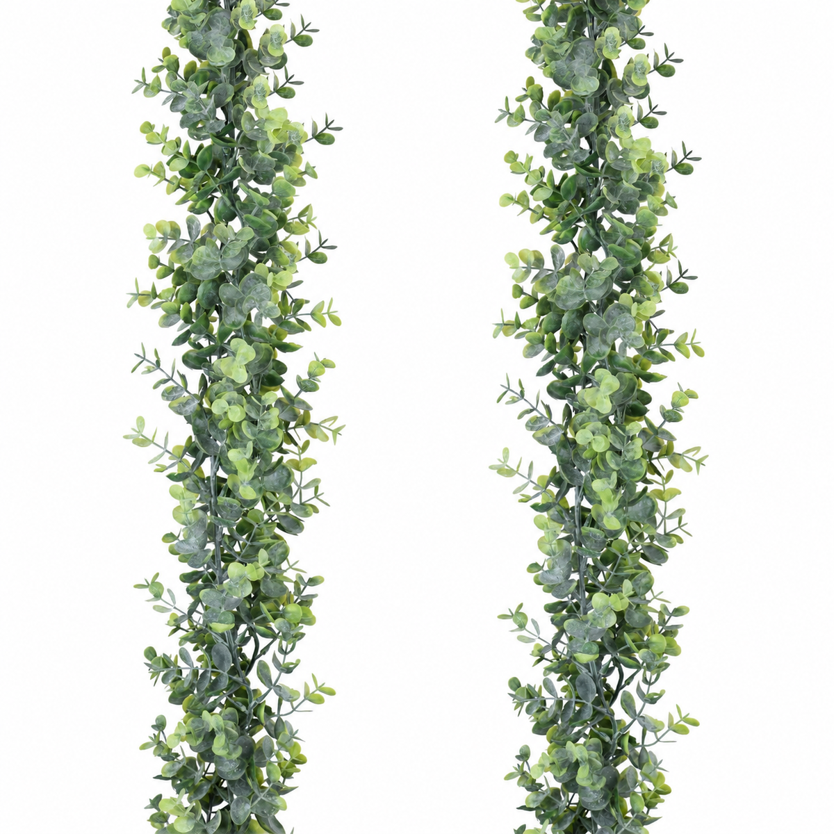 Two faux eucalyptus garlands, 6 ft each - product detail and inclusion view 09