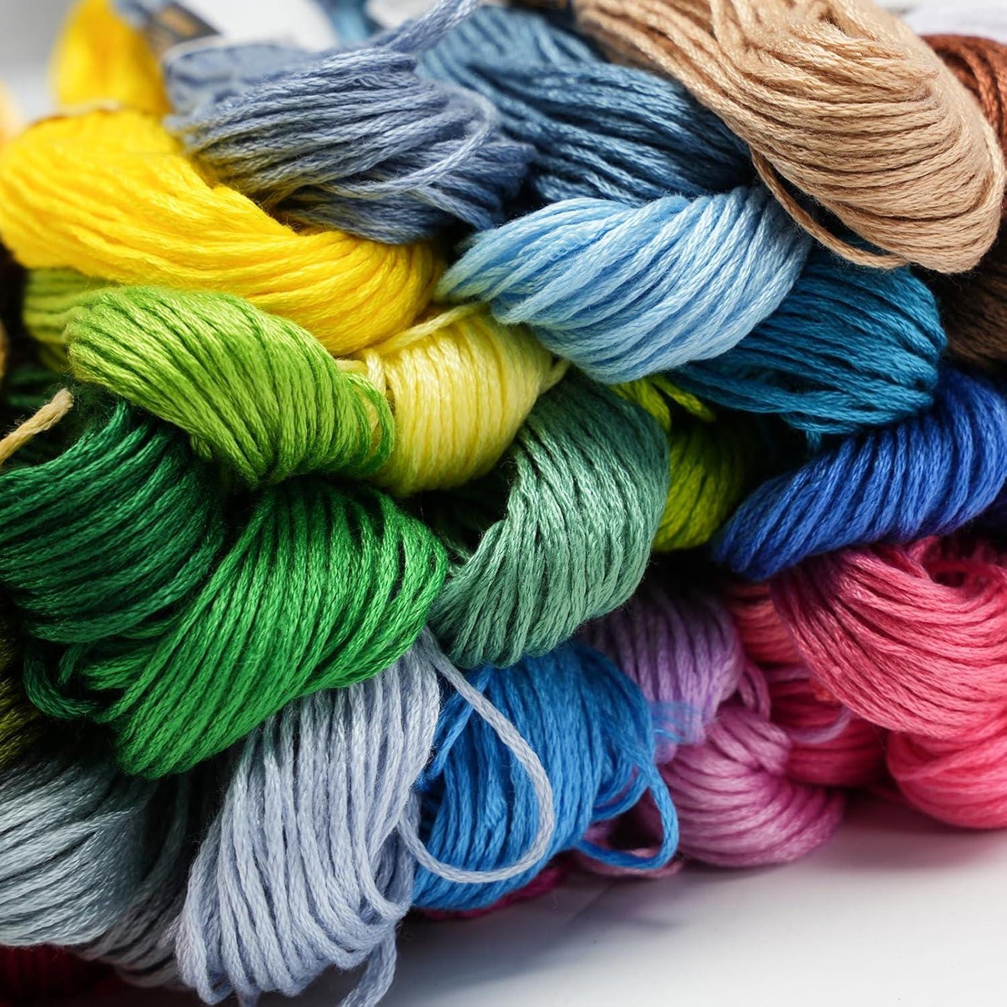 70 Skeins Rainbow Cotton Embroidery Floss – Friendship Bracelet, Cross Stitch Thread