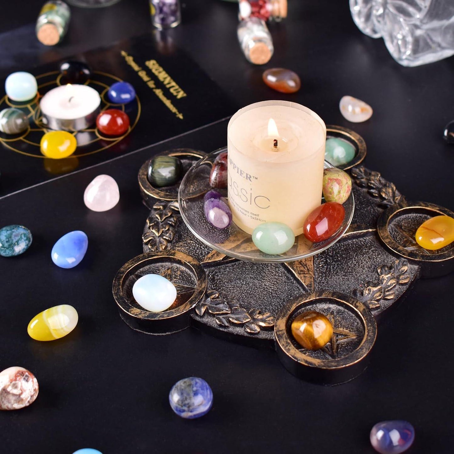 72 Piece Healing Crystal Stone Set, Polished Tumbled Gemstones for Reiki, Meditation and Craft