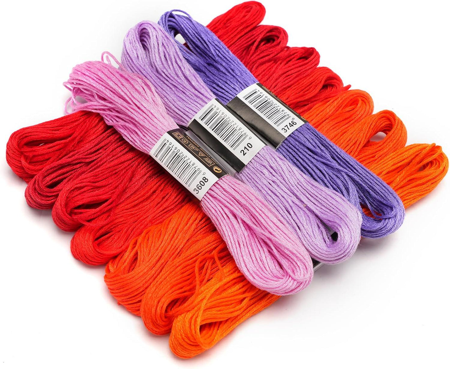 70 Skeins Rainbow Cotton Embroidery Floss – Friendship Bracelet, Cross Stitch Thread
