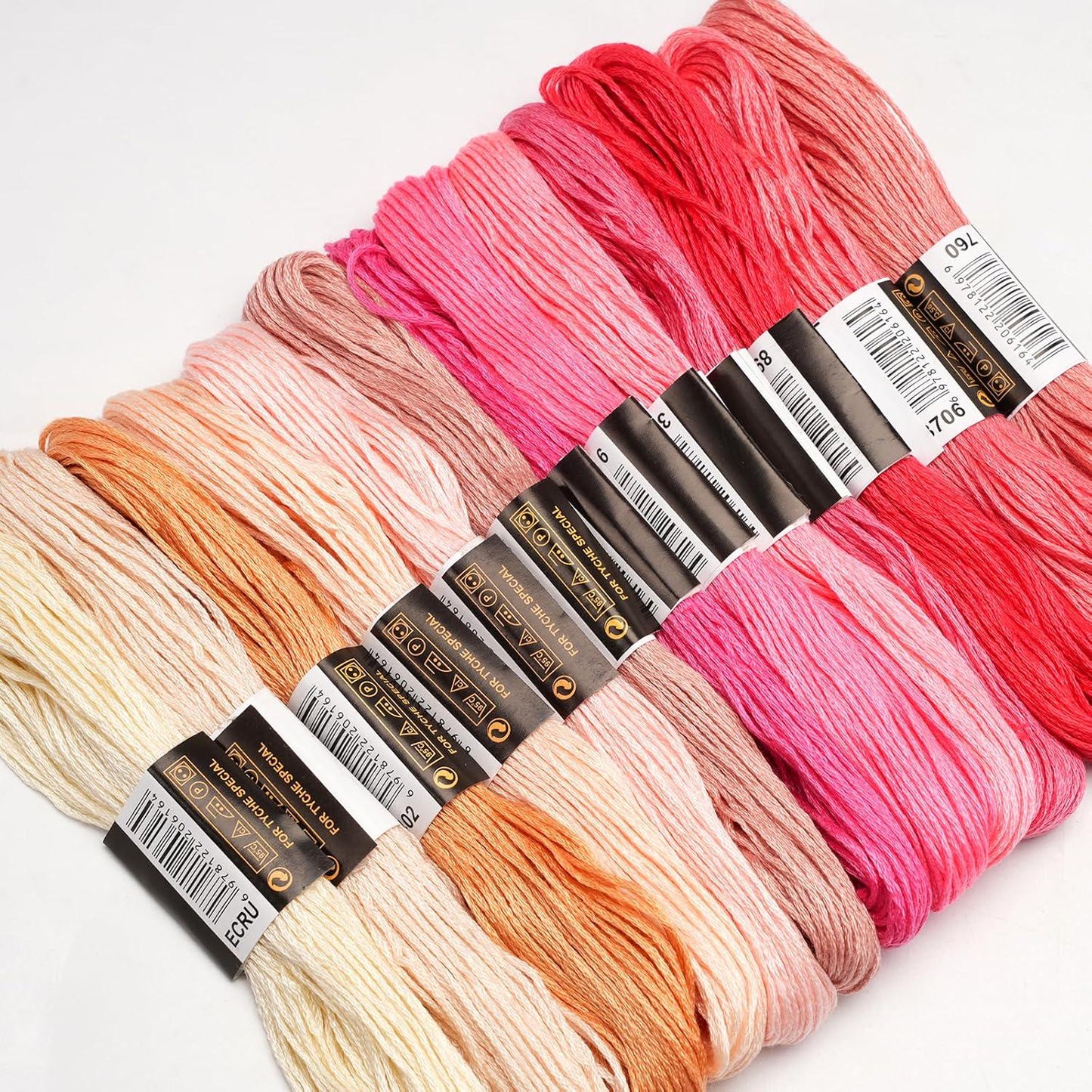 70 Skeins Rainbow Cotton Embroidery Floss – Friendship Bracelet, Cross Stitch Thread
