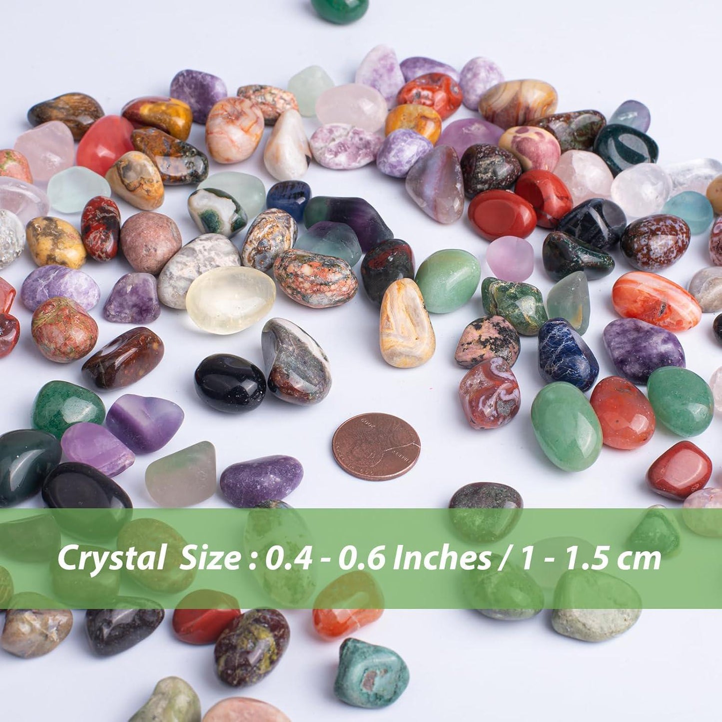72 Piece Healing Crystal Stone Set, Polished Tumbled Gemstones for Reiki, Meditation and Craft