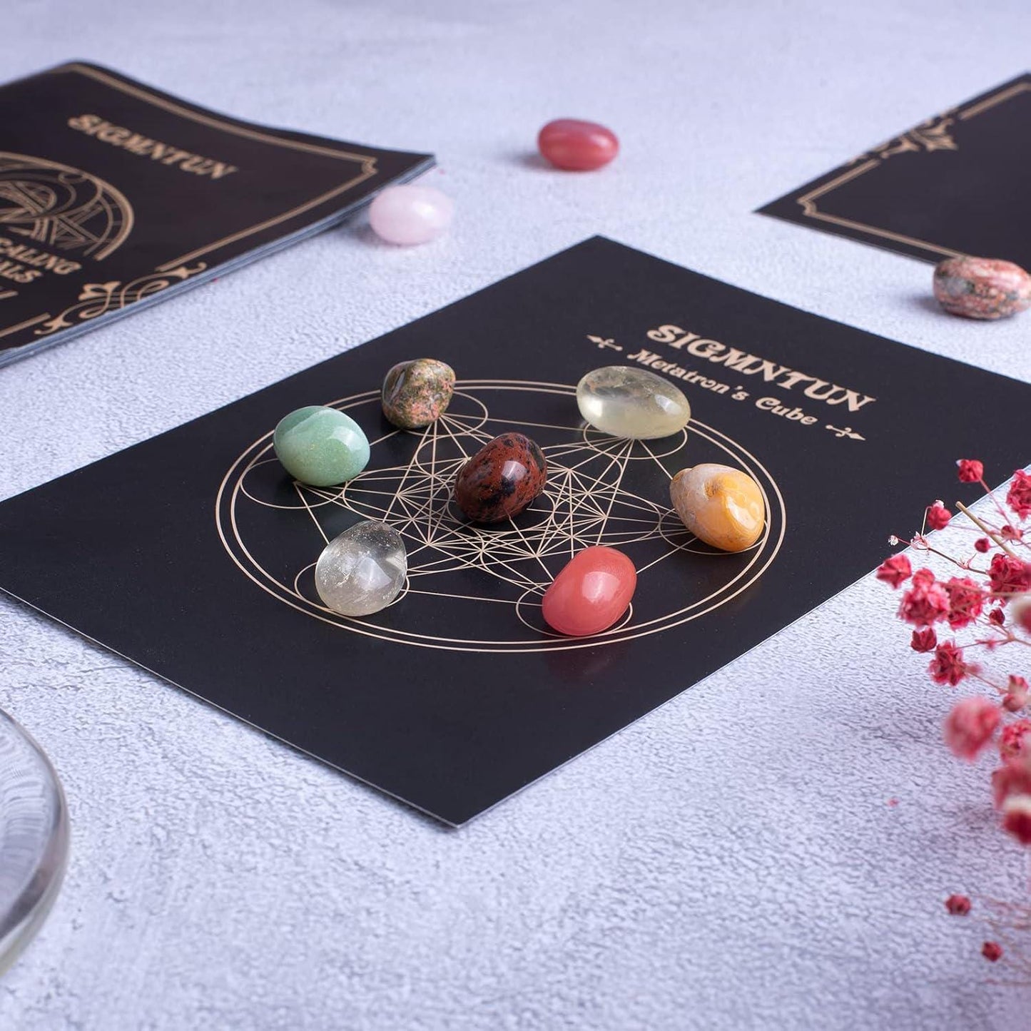 72 Piece Healing Crystal Stone Set, Polished Tumbled Gemstones for Reiki, Meditation and Craft