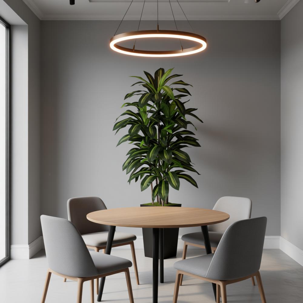 5FT Artificial Dracaena Tree with Black Tall Planter, Faux Yucca Floor Plant for Modern Home Decor